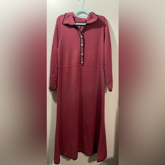 ELOQUII Ribbed Sweater Dress with Collar, Size 14/16, NWOT - Picture 6 of 7